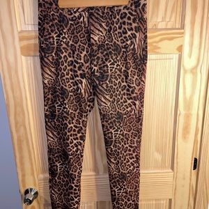 Fashion Nova Leopard Print Dress Pants